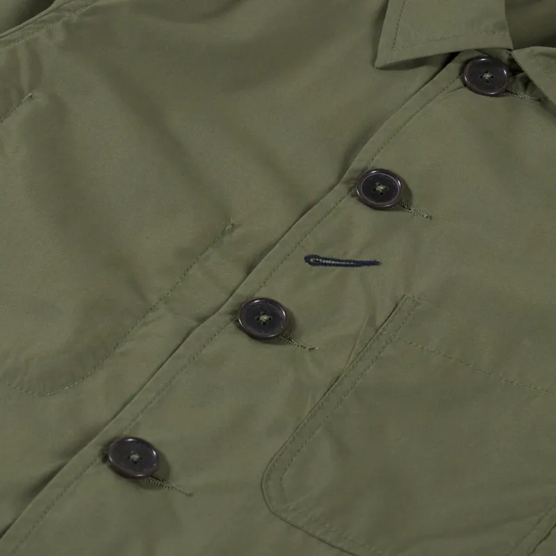Universal Works Bakers Chore Jacket Olive Recycled Polytech-5