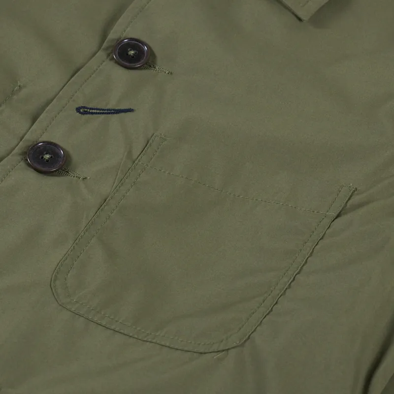 Universal Works Bakers Chore Jacket Olive Recycled Polytech-6