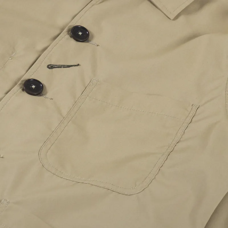 Universal Works Bakers Chore Jacket Sand Recycled Polytech-6