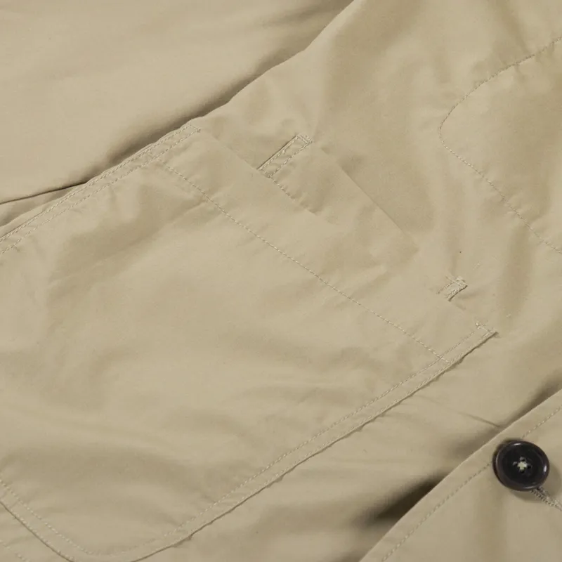 Universal Works Bakers Chore Jacket Sand Recycled Polytech-7