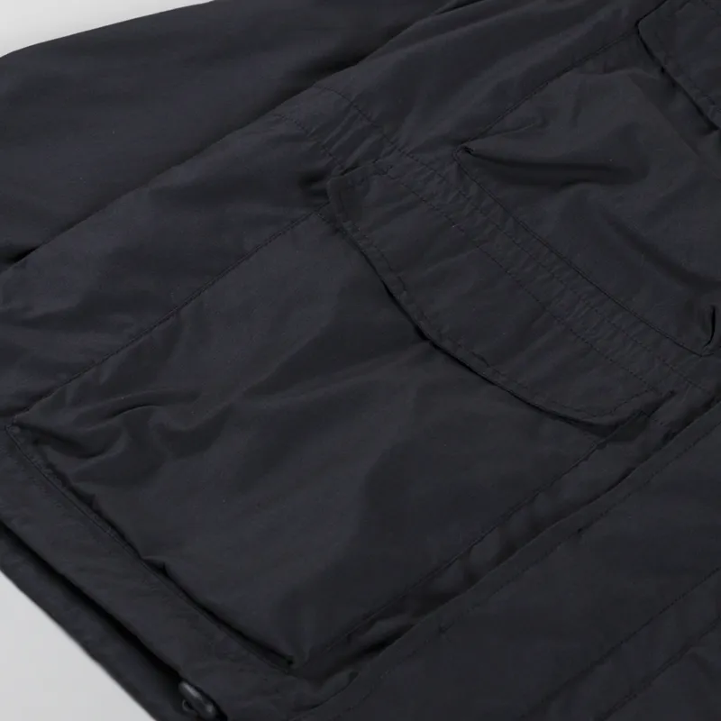 Universal Works Parachute Field Jacket Black Recycled Polytech-8