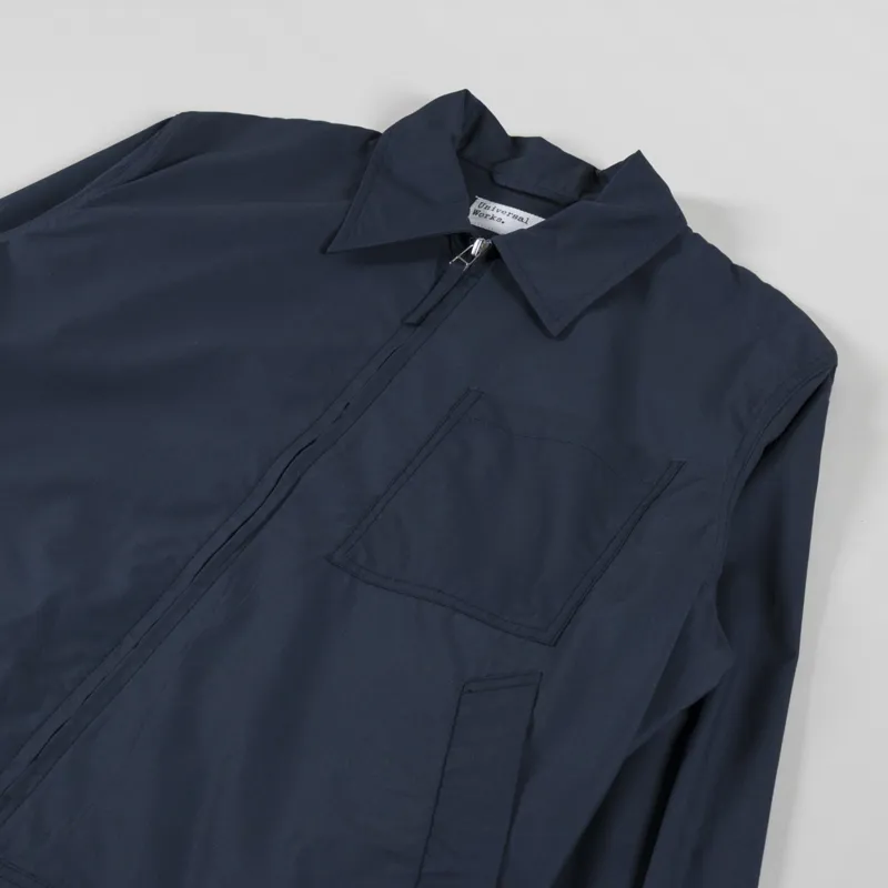 Universal Works Rose Bowl Jacket Navy Recycled Polytech-2