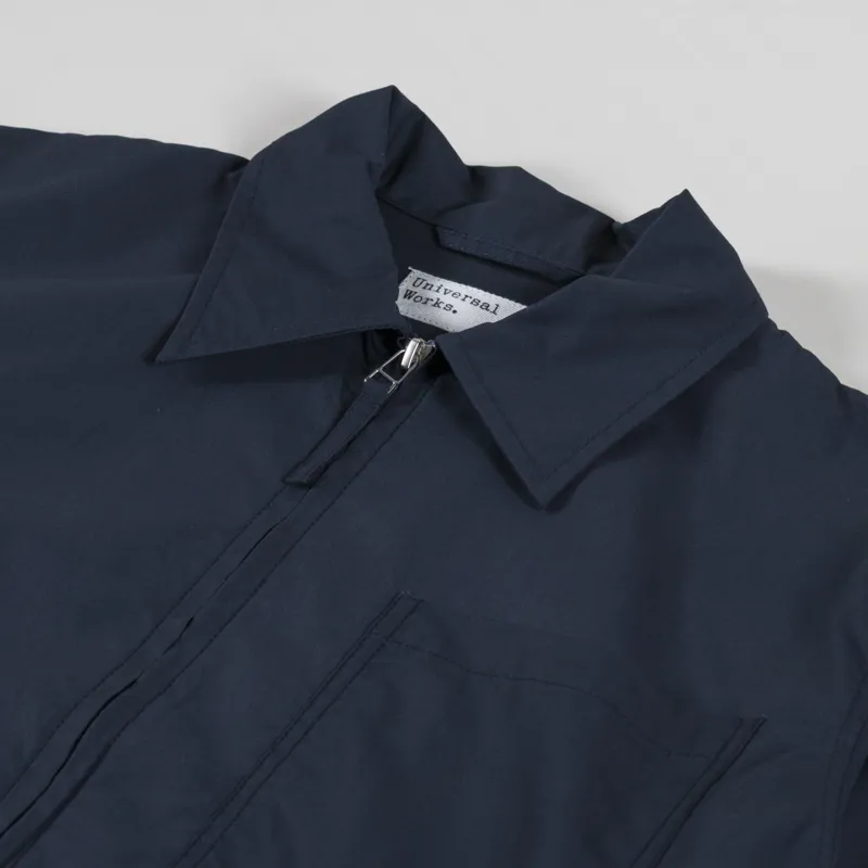 Universal Works Rose Bowl Jacket Navy Recycled Polytech-4