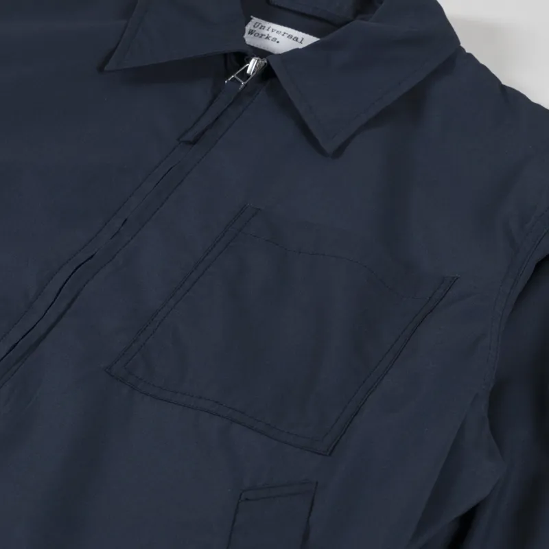Universal Works Rose Bowl Jacket Navy Recycled Polytech-5