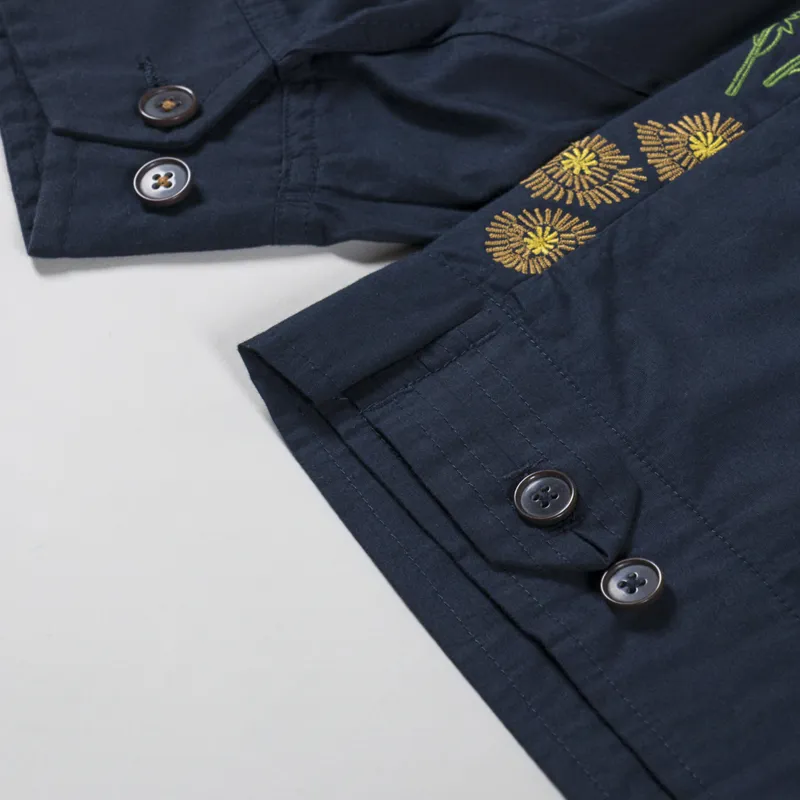 Universal Works x Flower Mountain E130 Jacket Navy Broadcloth-10