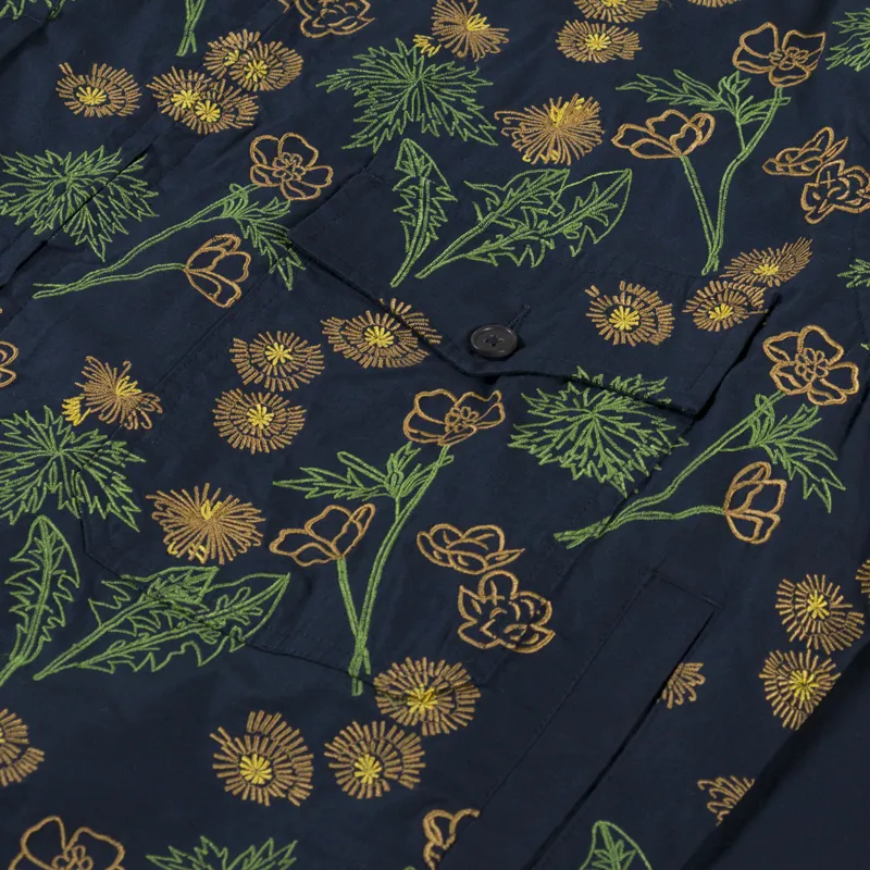 Universal Works x Flower Mountain E130 Jacket Navy Broadcloth-5