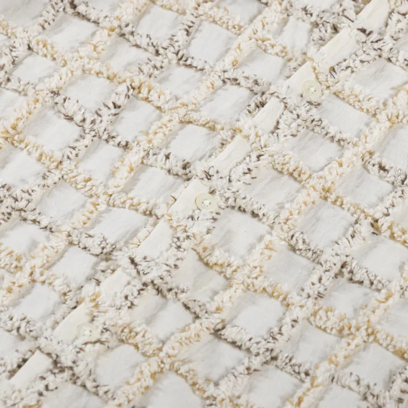 Universal Works Road Shirt Ecru 3D Check-5