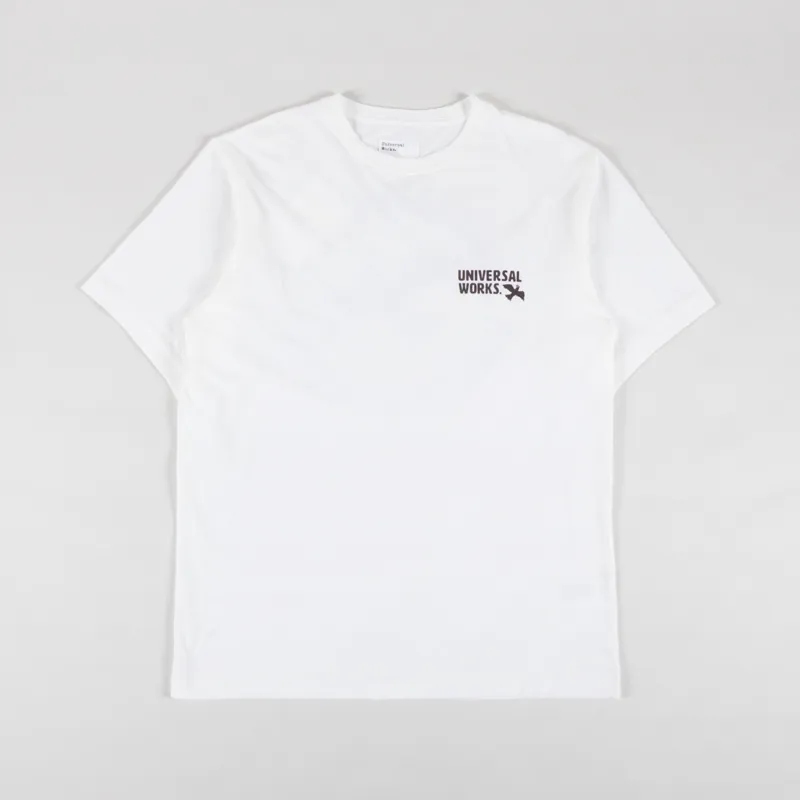 Universal Works Peace Love And Soul T Shirt Ecru-1