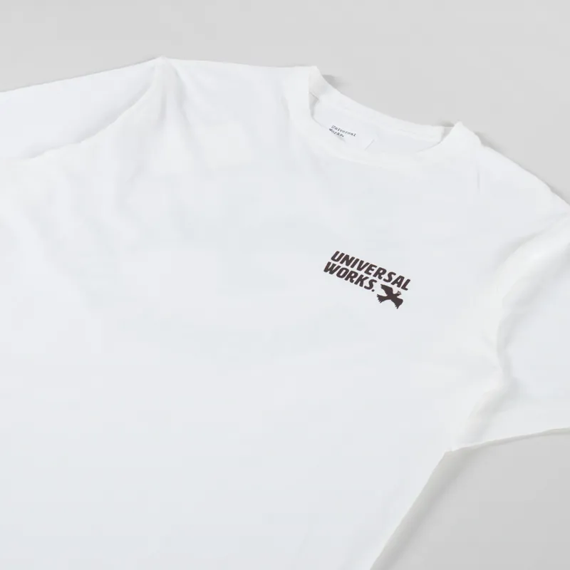 Universal Works Peace Love And Soul T Shirt Ecru-3