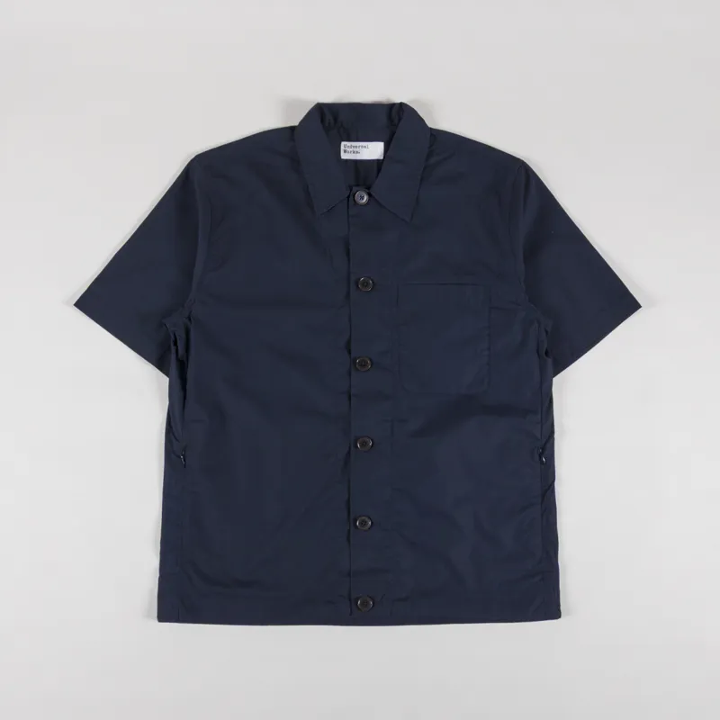 Universal Works Tech Overshirt Navy Recycled Poly Tech