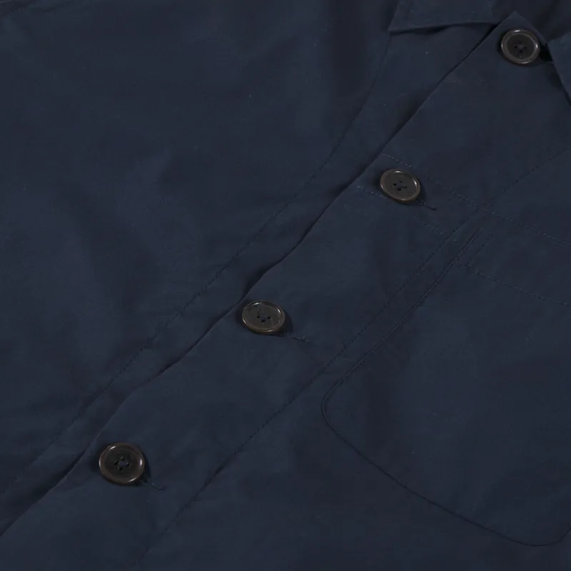 Universal Works Tech Overshirt Navy Recycled Poly Tech-5