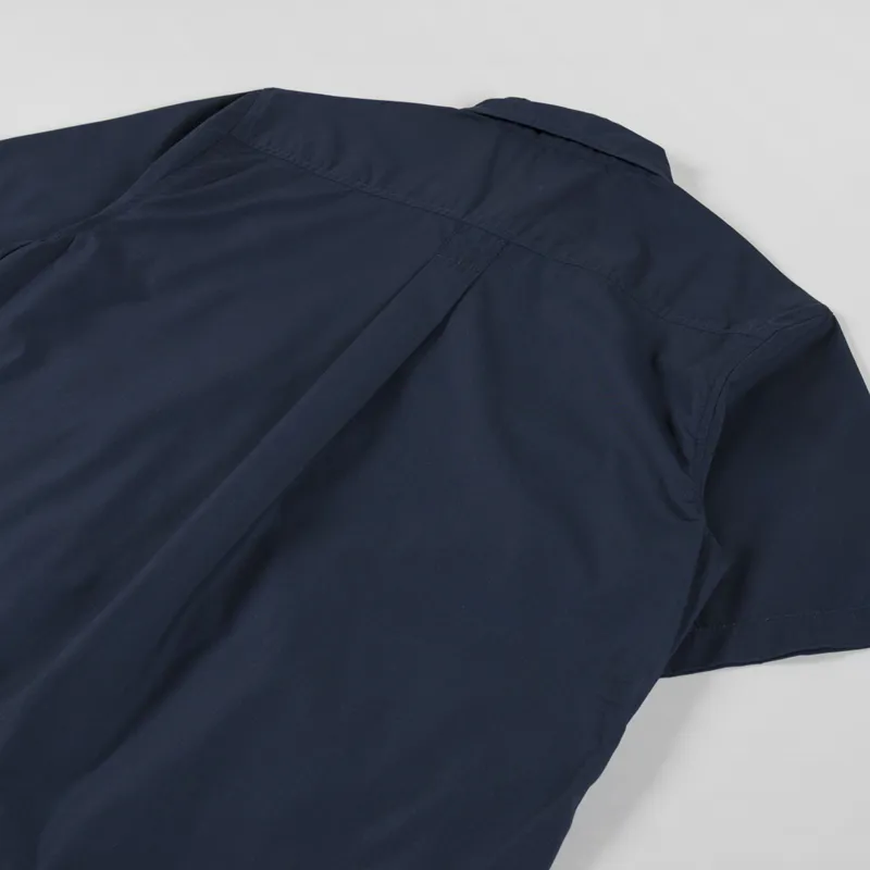 Universal Works Tech Overshirt Navy Recycled Poly Tech-3