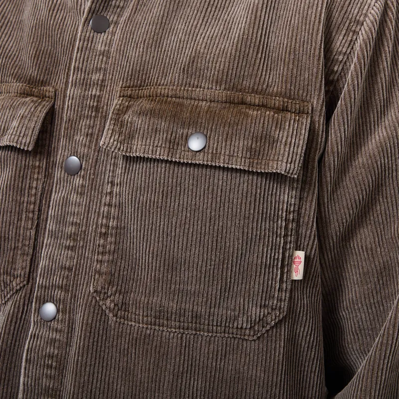 Revolution Worker Overshirt Brown-4