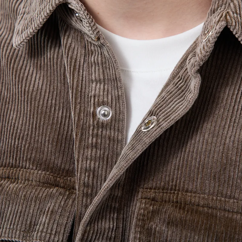 Revolution Worker Overshirt Brown-7