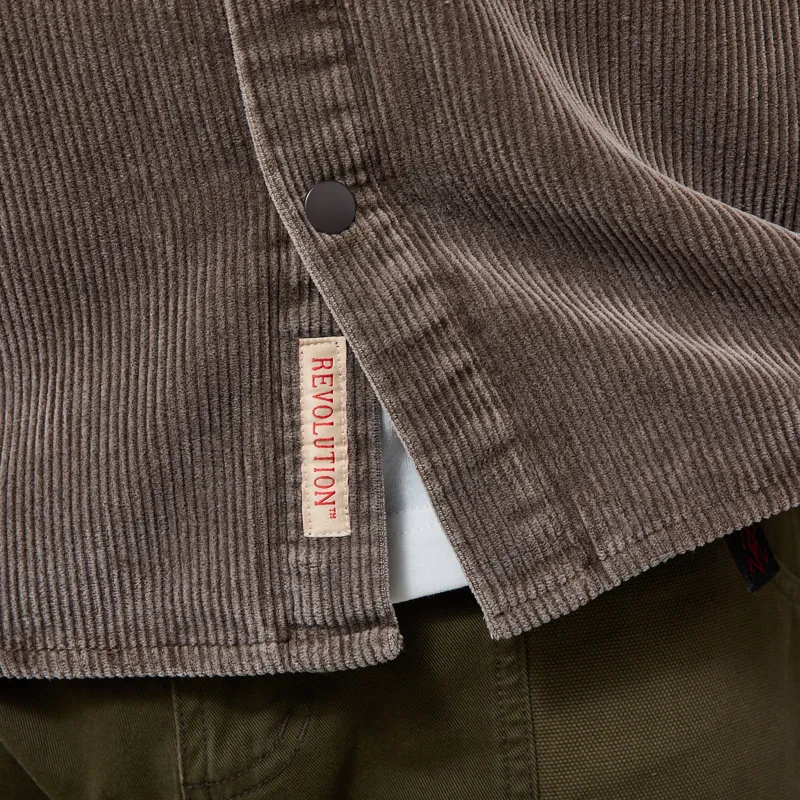 Revolution Worker Overshirt Brown-8