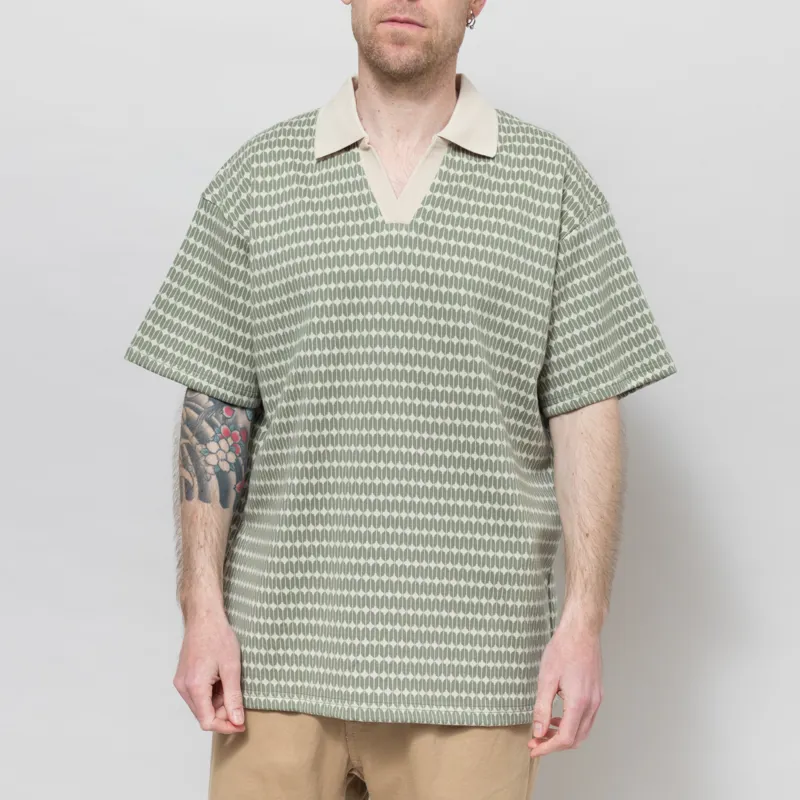 Revolution Jacquard Polo Shirt Light Green