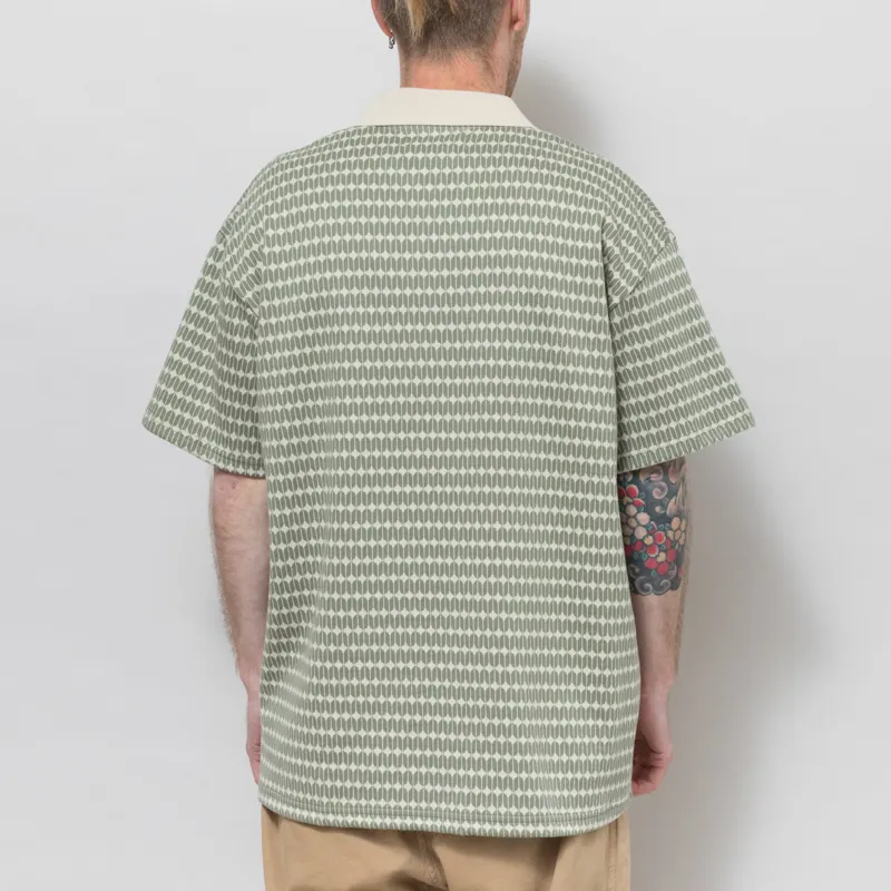 Revolution Jacquard Polo Shirt Light Green-2
