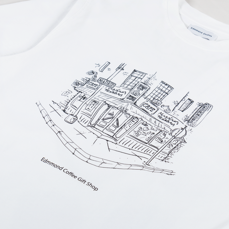 Edmmond Studios Coffee Gift Shop T Shirt Plain White-5