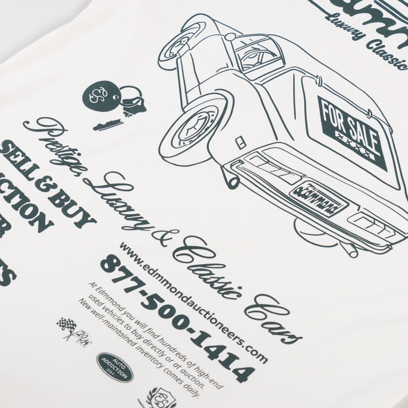 Edmmond Studios Luxury Cars T Shirt Plain Off White-4