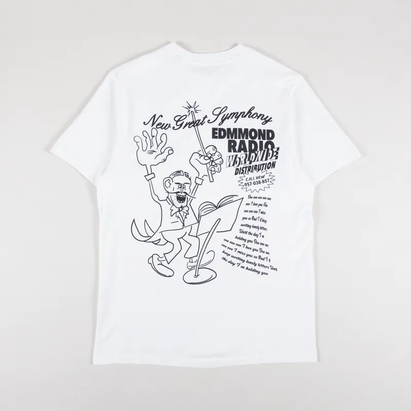 Edmmond Studios New Great Symphony T Shirt Plain White