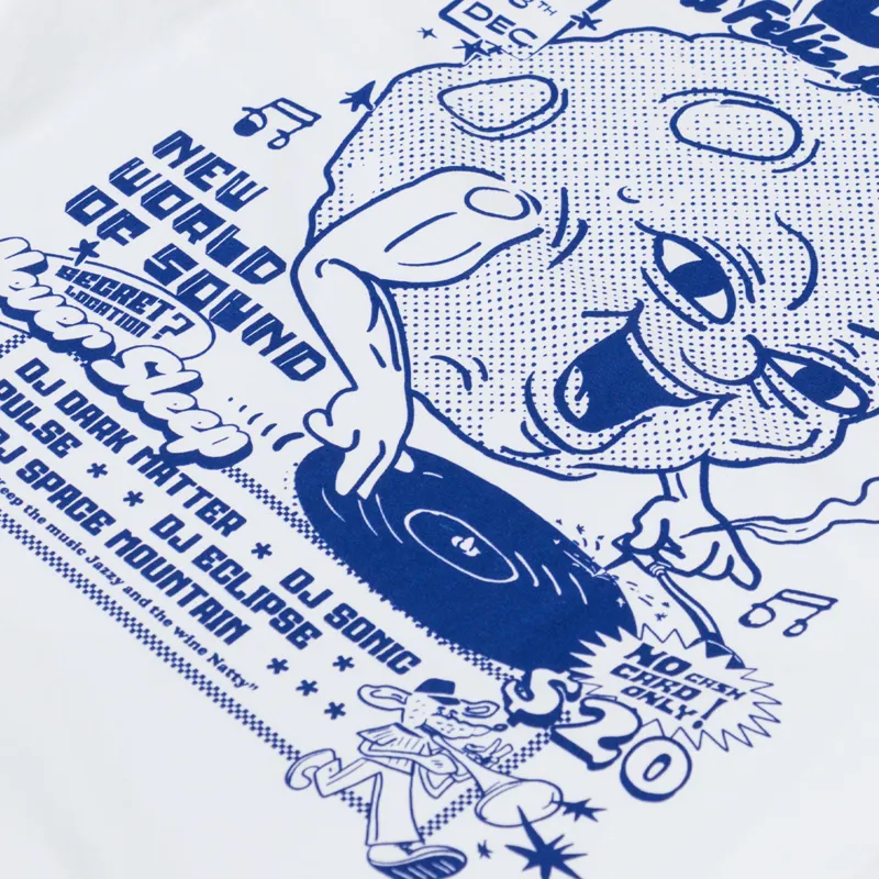 Edmmond Studios Hora Feliz Todos Los Dias T Shirt White-4