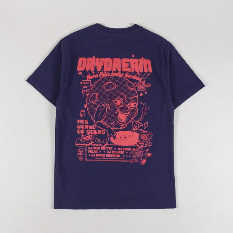 Edmmond Studios Hora Feliz Todos Los Dias T Shirt Plain Navy