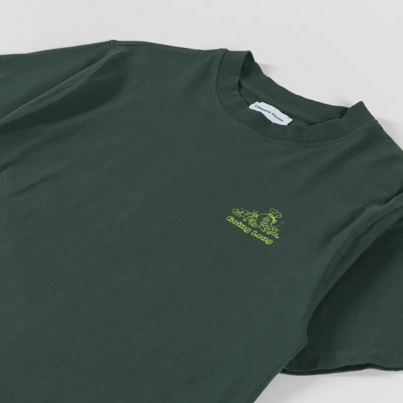 Edmmond Studios Going Long T Shirt Dark Green-3