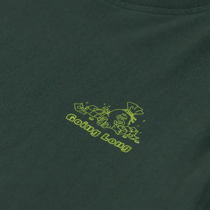 Edmmond Studios Going Long T Shirt Dark Green-5