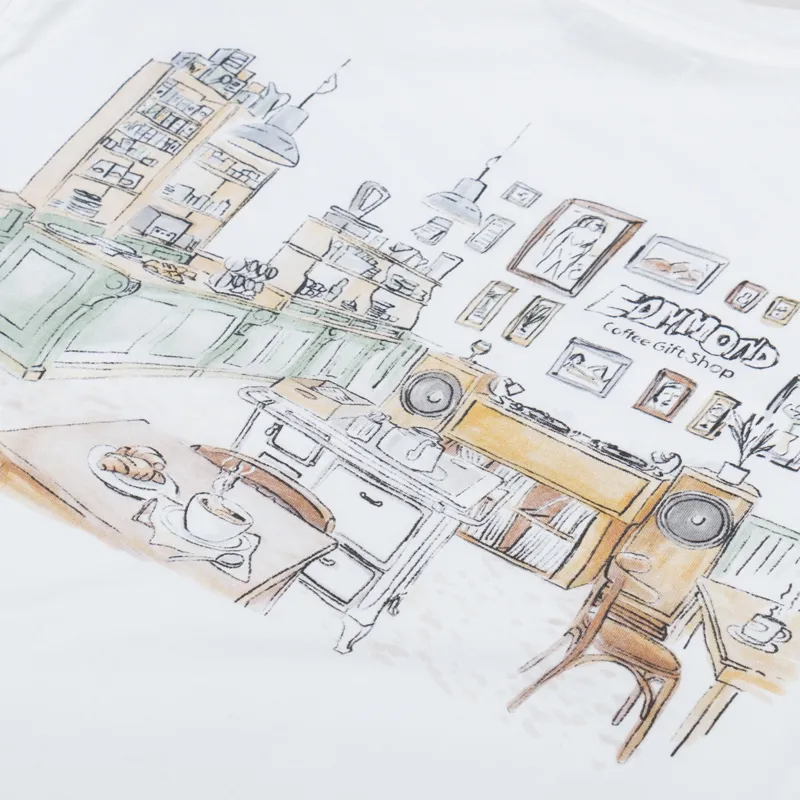 Edmmond Studios Cafe Edmmond T Shirt White-4