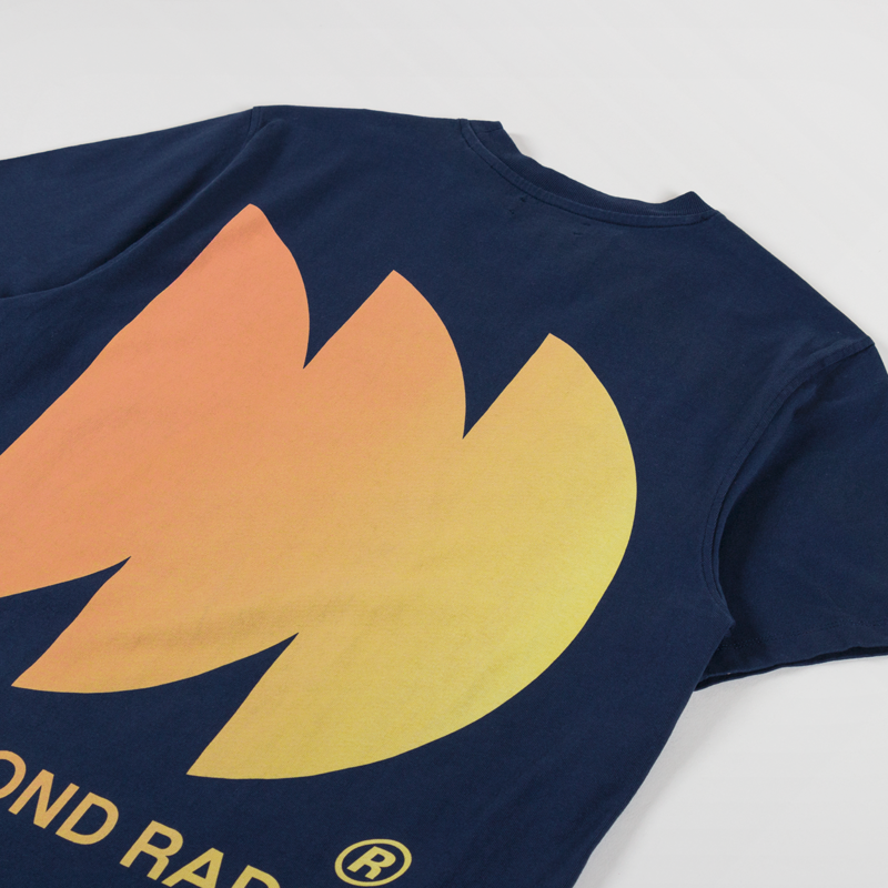 Edmmond Studios Radio Club T Shirt Plain Navy-2