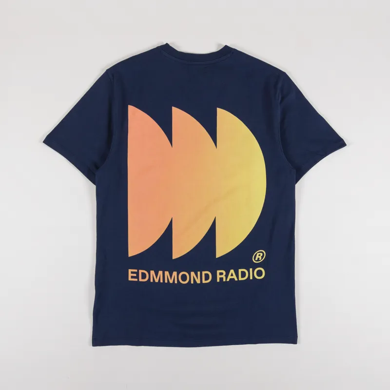 Edmmond Studios Radio Club T Shirt Plain Navy