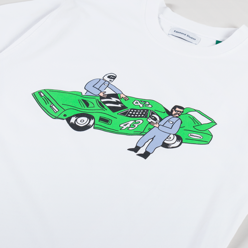 Edmmond Studios Nascar T Shirt Plain White-2