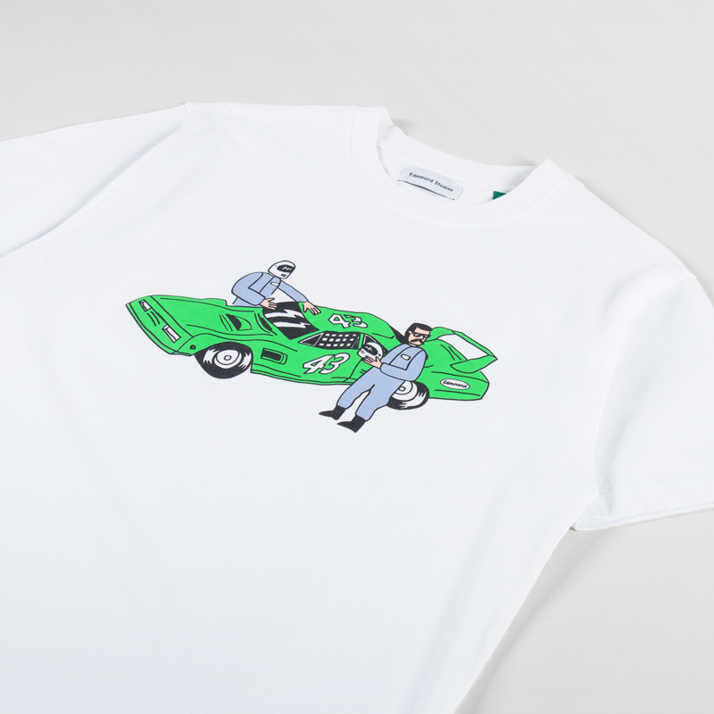 Edmmond Studios Nascar T Shirt Plain White-1
