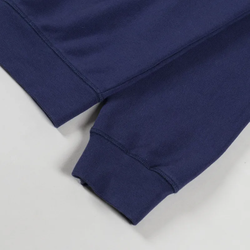 Edmmond Studios Duck Patch Sweatshirt Plain Navy-6