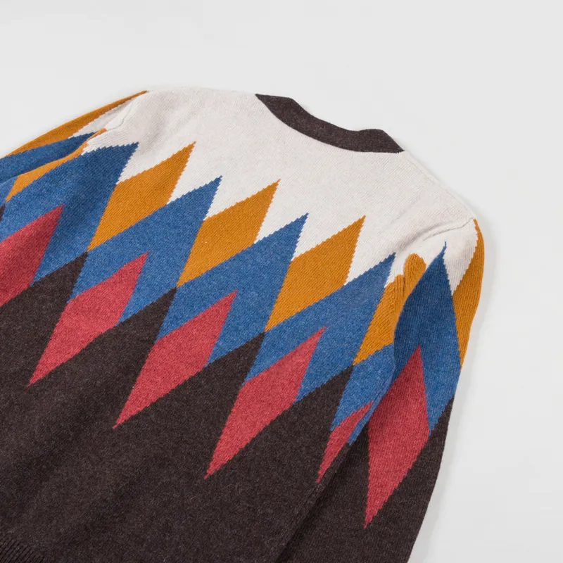 Edmmond Studios Rhombus Cardigan Chocolate-3