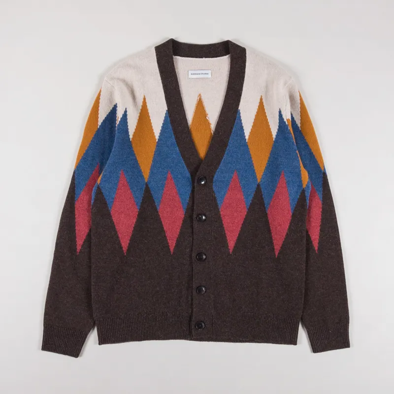 Edmmond Studios Rhombus Cardigan Chocolate