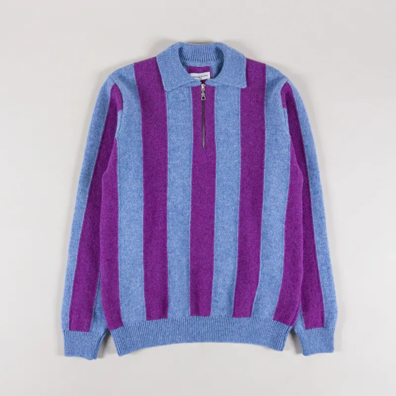 Edmmond Studios Zipped Atlas Sweater Plum