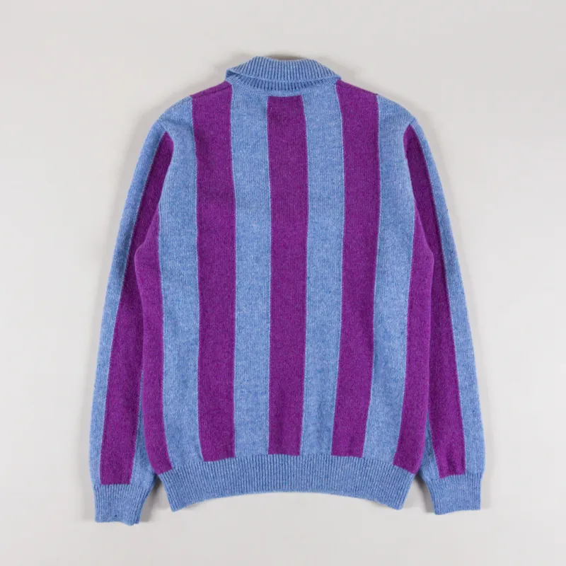 Edmmond Studios Zipped Atlas Sweater Plum-1