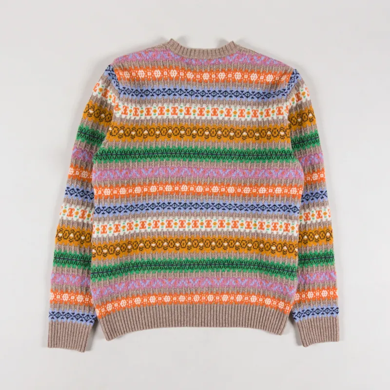 Edmmond Studios Multi Stripes Sweater Taupe-1