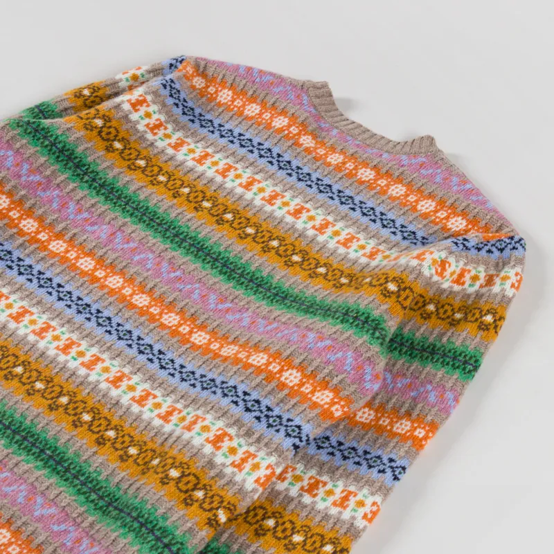 Edmmond Studios Multi Stripes Sweater Taupe-3