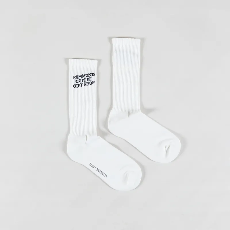 Edmmond Studios Coffee Socks Plain Off White