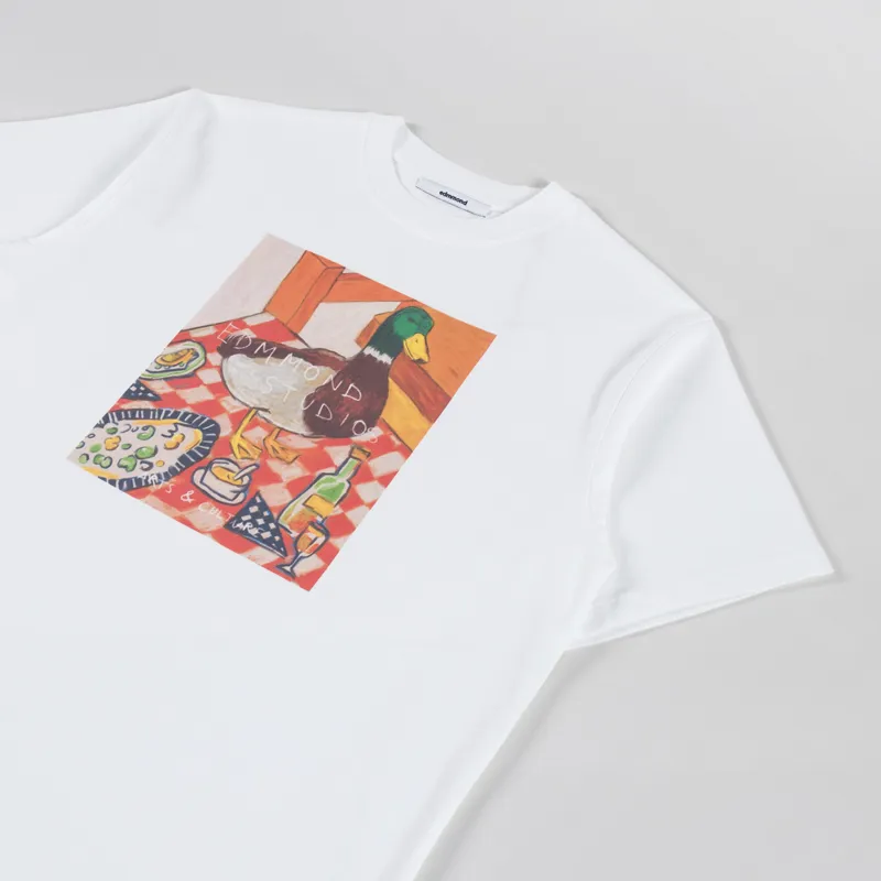 Edmmond Studios Cute Duck T Shirt White-1