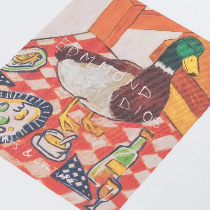 Edmmond Studios Cute Duck T Shirt White-2