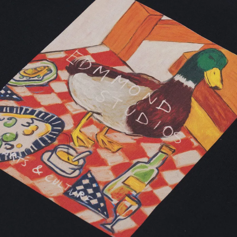 Edmmond Studios Cute Duck T Shirt Black-2