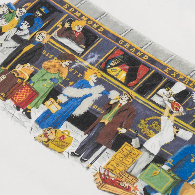 Edmmond Studios Orient Express T Shirt Off White-4