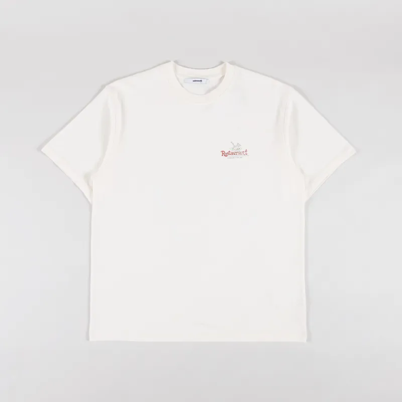 Edmmond Studios Piano Bar T Shirt Off White-1