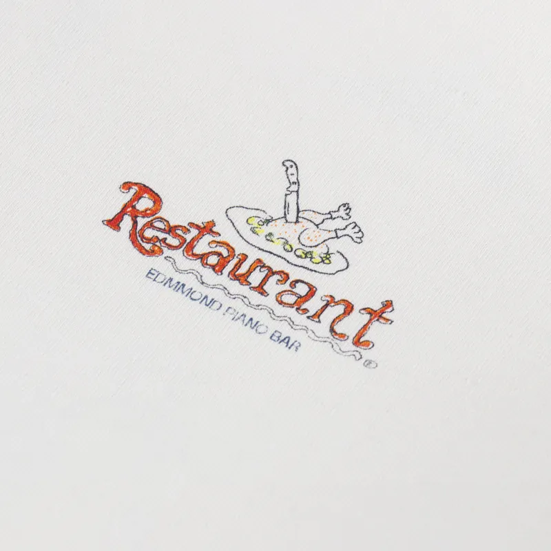 Edmmond Studios Piano Bar T Shirt Off White-5