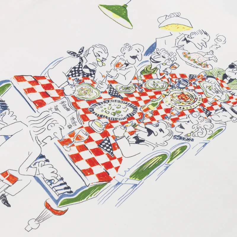 Edmmond Studios Piano Bar T Shirt Off White-4