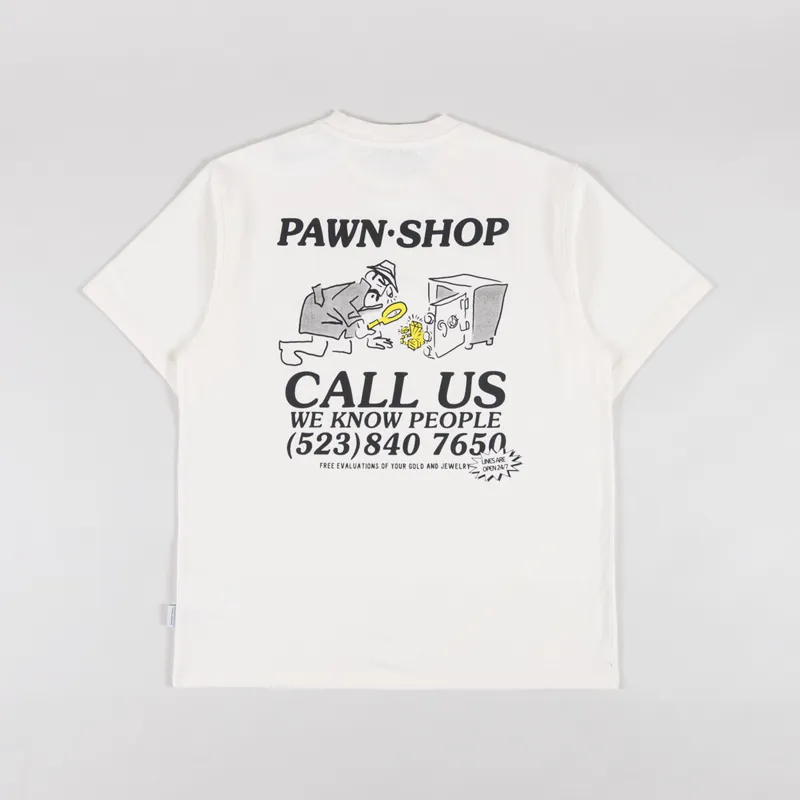 Edmmond Studios Pawn Shop T Shirt Off White