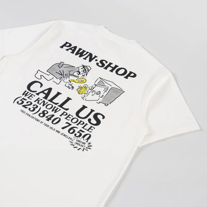 Edmmond Studios Pawn Shop T Shirt Off White-2
